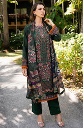 Y-1107 | 3Pc Unstitched Suit Embroidered Lawn Vol-11 Riwayat By Ramsha